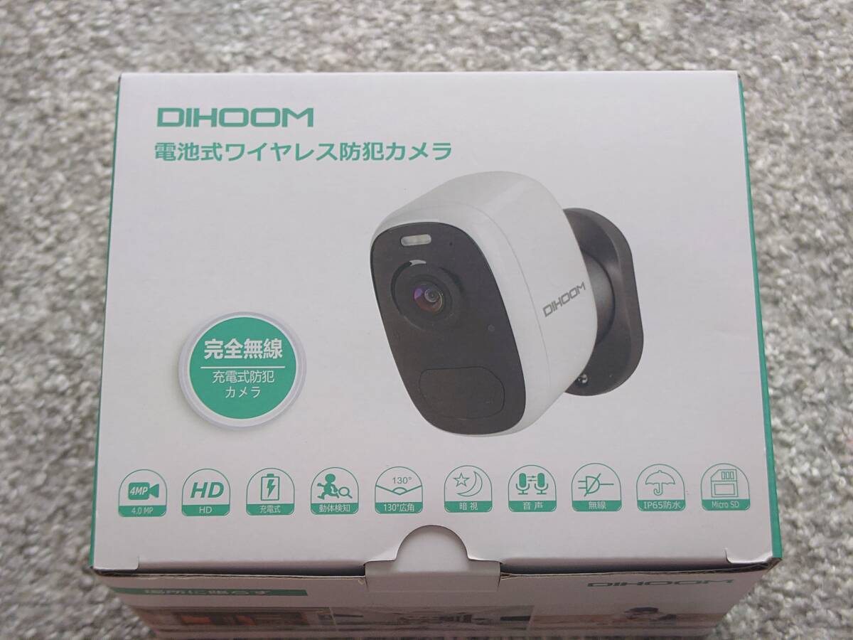 DIHOOM 防犯カメラ ワイヤレス IR赤外線暗視撮影 バッテリ大容量 DIHOOM 防犯カメラ ワイヤレス IR赤外線暗視撮影 バッテリ大容量