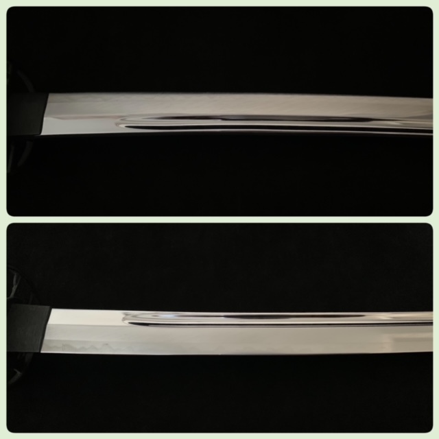 v1139【模造刀 特注居合刀】本牛革柄巻 二尺四寸五分 抜身重778g v1139【模造刀 特注居合刀】本牛革柄巻 二尺四寸五分 抜身重778g