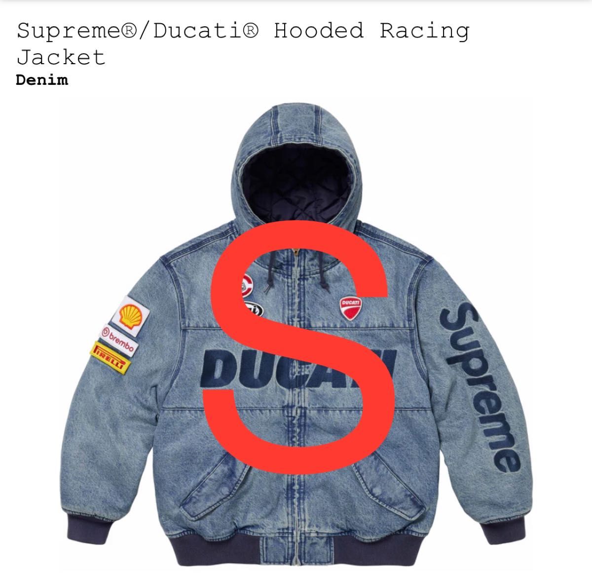 Supreme x Ducati Hooded Racing Jacket Supreme x Ducati Hooded Racing Jacket