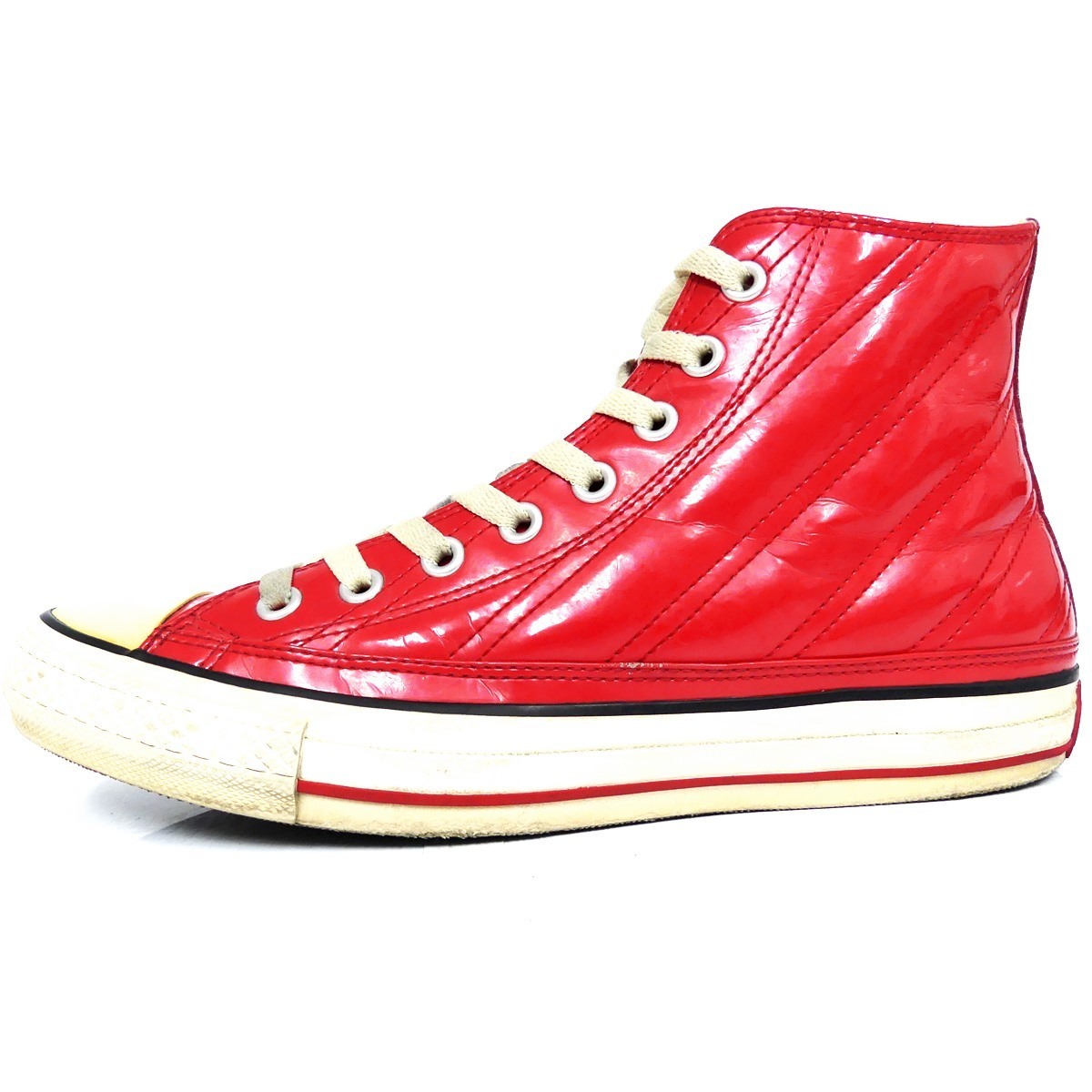 即決 CONVERSE 27cm エナメルレザーハイカットスニーカー 即決 CONVERSE 27cm エナメルレザーハイカットスニーカー
