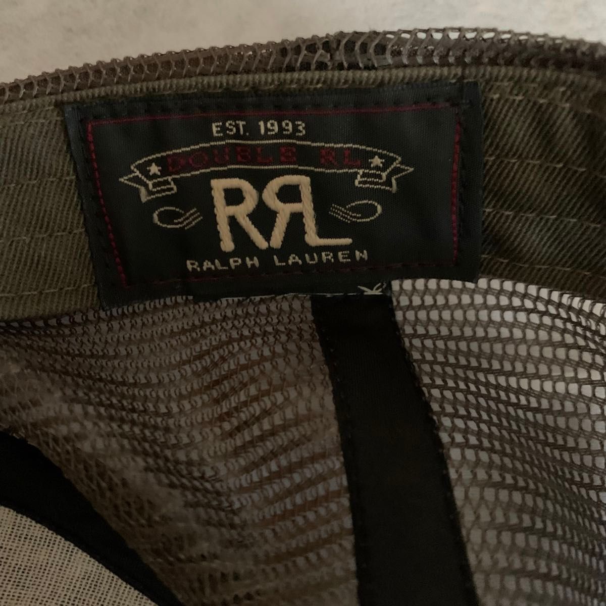 RRL ダブルアールエル ロゴ サティーン トラッカー キャップ RRL ダブルアールエル ロゴ サティーン トラッカー キャップ