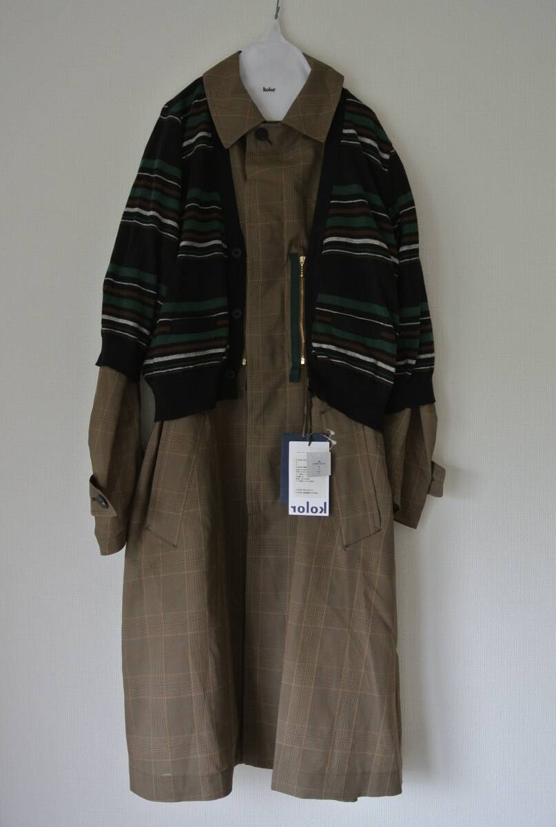 kolor Nylon Typewriter Coat ドッキング コート - ジャケット kolor Nylon Typewriter Coat ドッキング コート - ジャケット