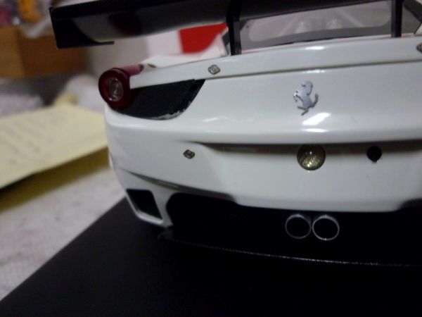 MRコレクション フェラーリ 458 GT2 1/18 ミニカー ホワイト_画像4