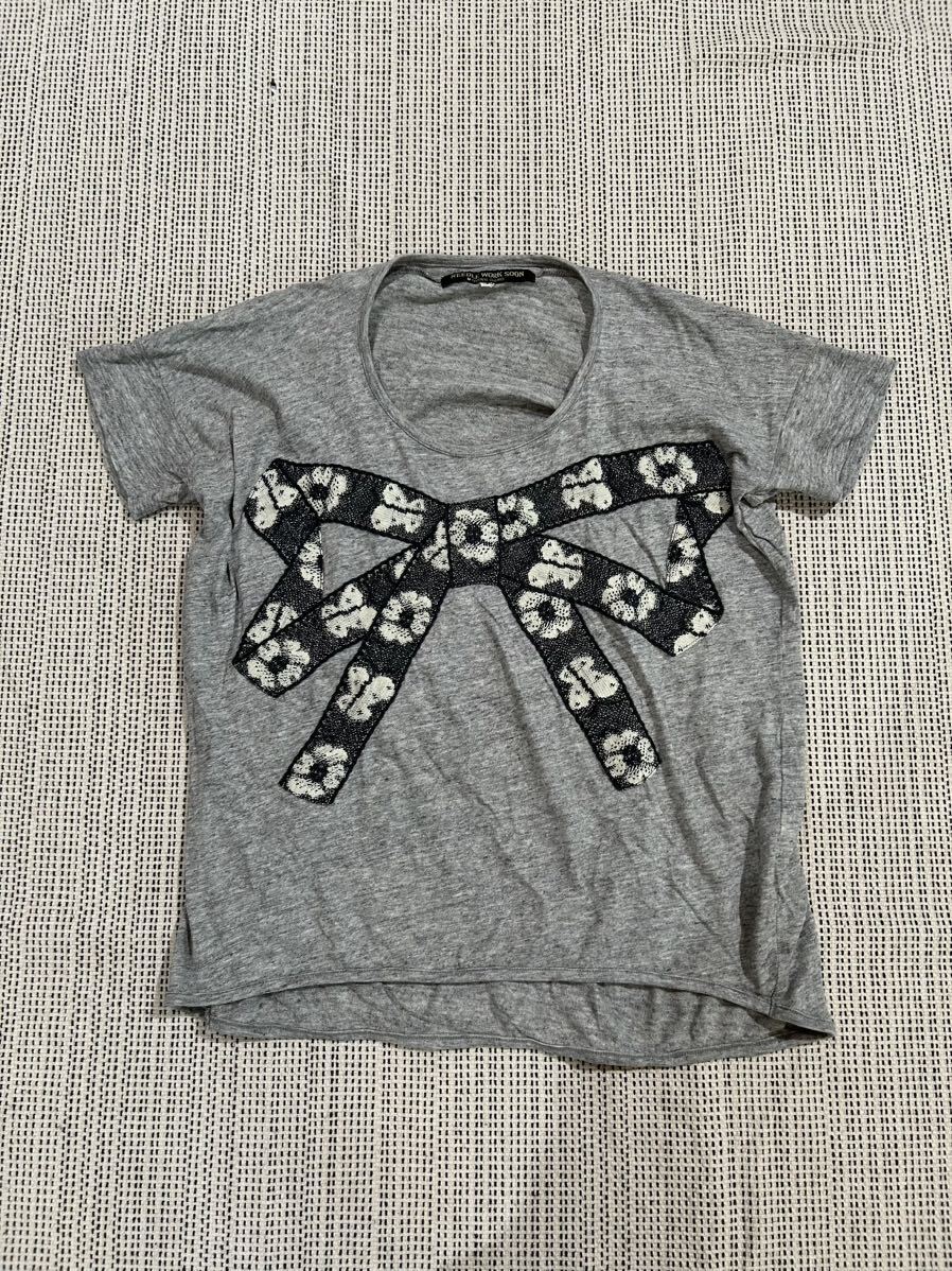女の子夏物3点セットGO TO HOLLYWOOD☆NEEDLE WORK SOON☆Tシャツ&パンツ120 130サイズまとめて_画像2