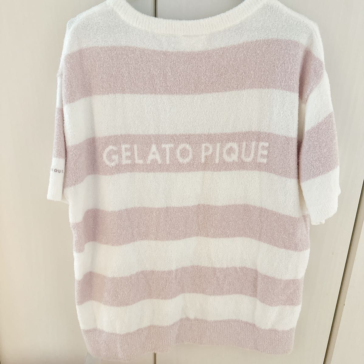 【新品未使用】ジェラートピケ ルームウェア モコモコトップス 未使用 ジェラートピケ gelato pique トップス 半袖 もこもこ