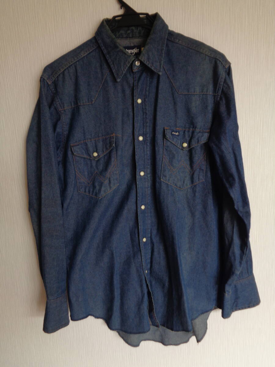 濃紺 70s ヴィンテージ Made in USA Wrangler ラングラー デニム 濃紺 70s ヴィンテージ Made in USA Wrangler ラングラー デニム