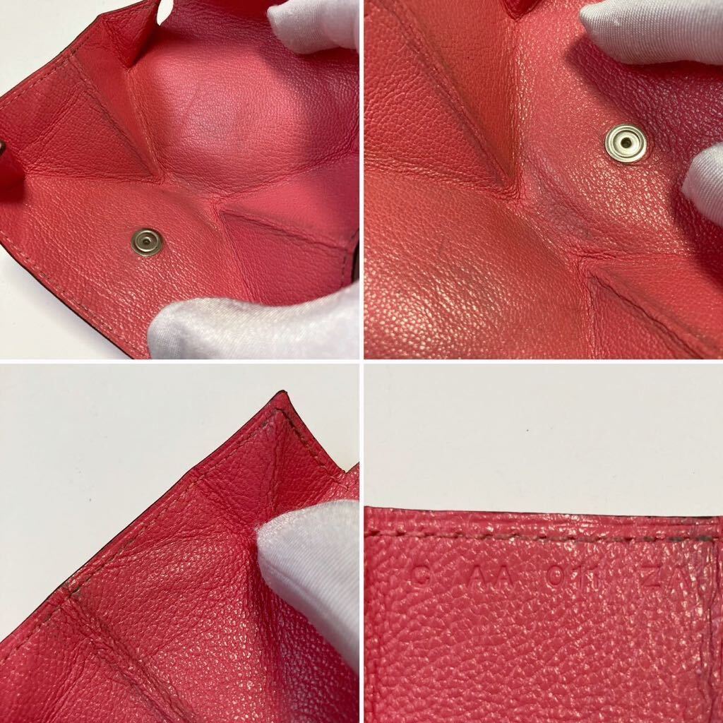 HERMES エルメス ルヴァンキャトル ピンク コインケース 中古 HERMES エルメス ルヴァンキャトル ピンク コインケース 中古