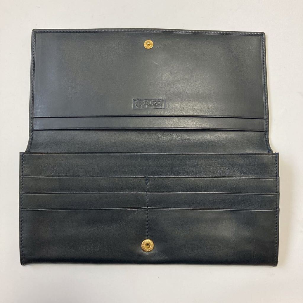 ☆GUCCI グッチ ヴィンテージ 長財布 ブラック 黒 メンズ 男性 ☆GUCCI グッチ ヴィンテージ 長財布 ブラック 黒 メンズ 男性