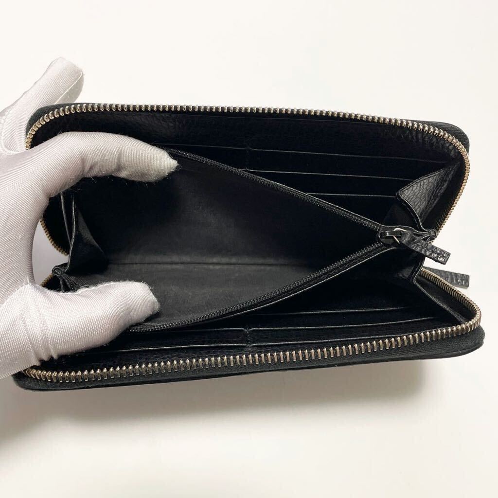 美品 GUCCI グッチ インターロッキング ラウンドファスナー 美品 GUCCI グッチ インターロッキング ラウンドファスナー