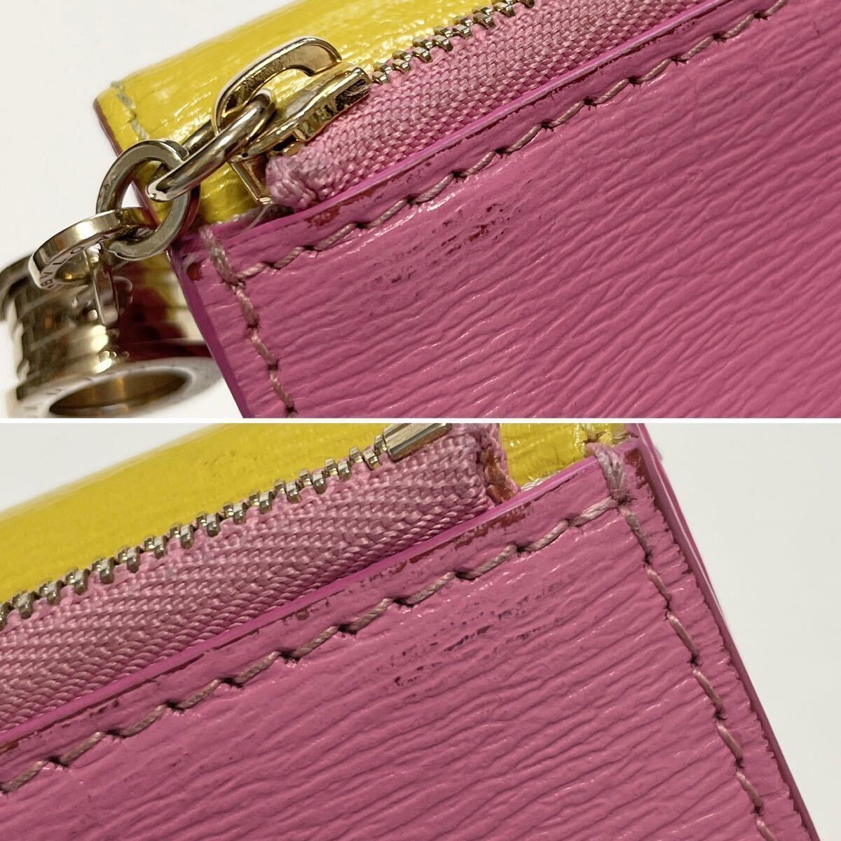 BVLGARI ブルガリ ビーゼロワン 三つ折り ミニ 財布 ピンク BVLGARI ブルガリ ビーゼロワン 三つ折り ミニ 財布 ピンク