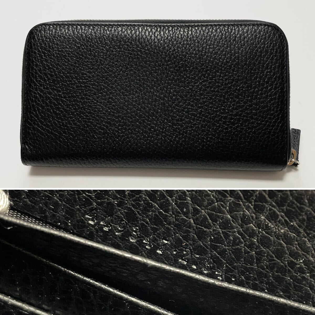 美品 GUCCI グッチ インターロッキング ラウンドファスナー 美品 GUCCI グッチ インターロッキング ラウンドファスナー