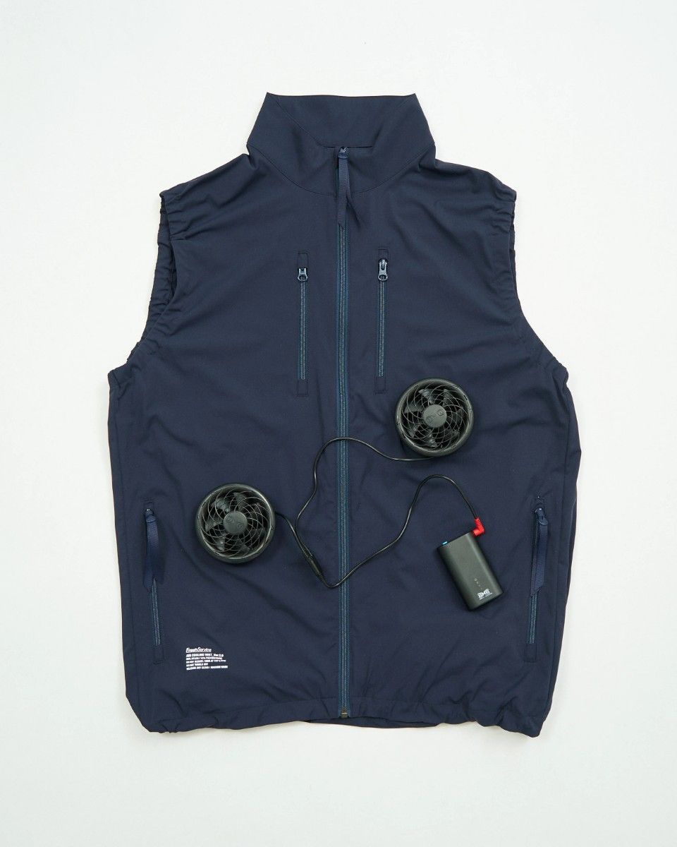 FreshService 空調服 冷却機能付き ノースリーブ フレッシュサービス 空調服 AIR COOLING VEST_Ver 2 0