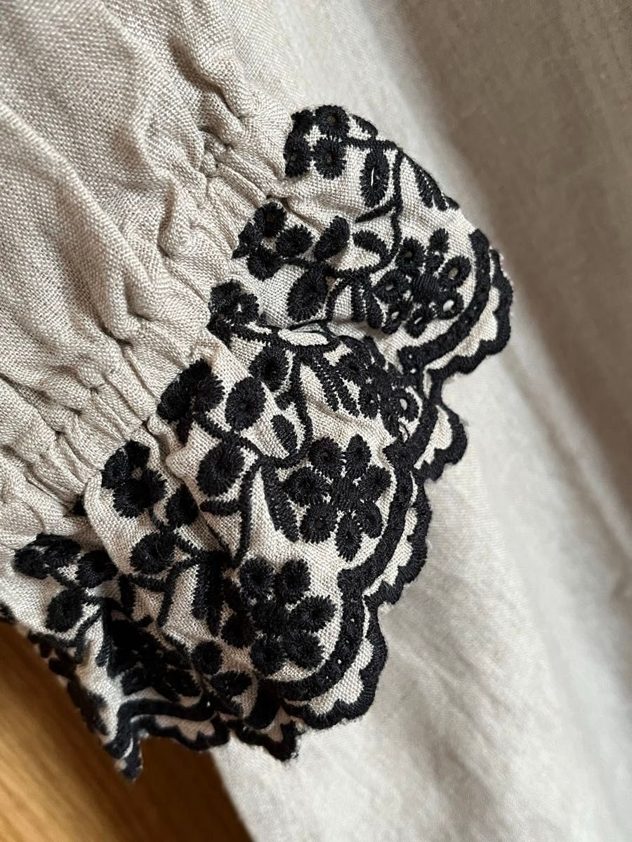SM2 サマンサモスモス kazumi×Samansa Mos2 袖口刺繍リネン SM2 サマンサモスモス kazumi×Samansa Mos2 袖口刺繍リネン