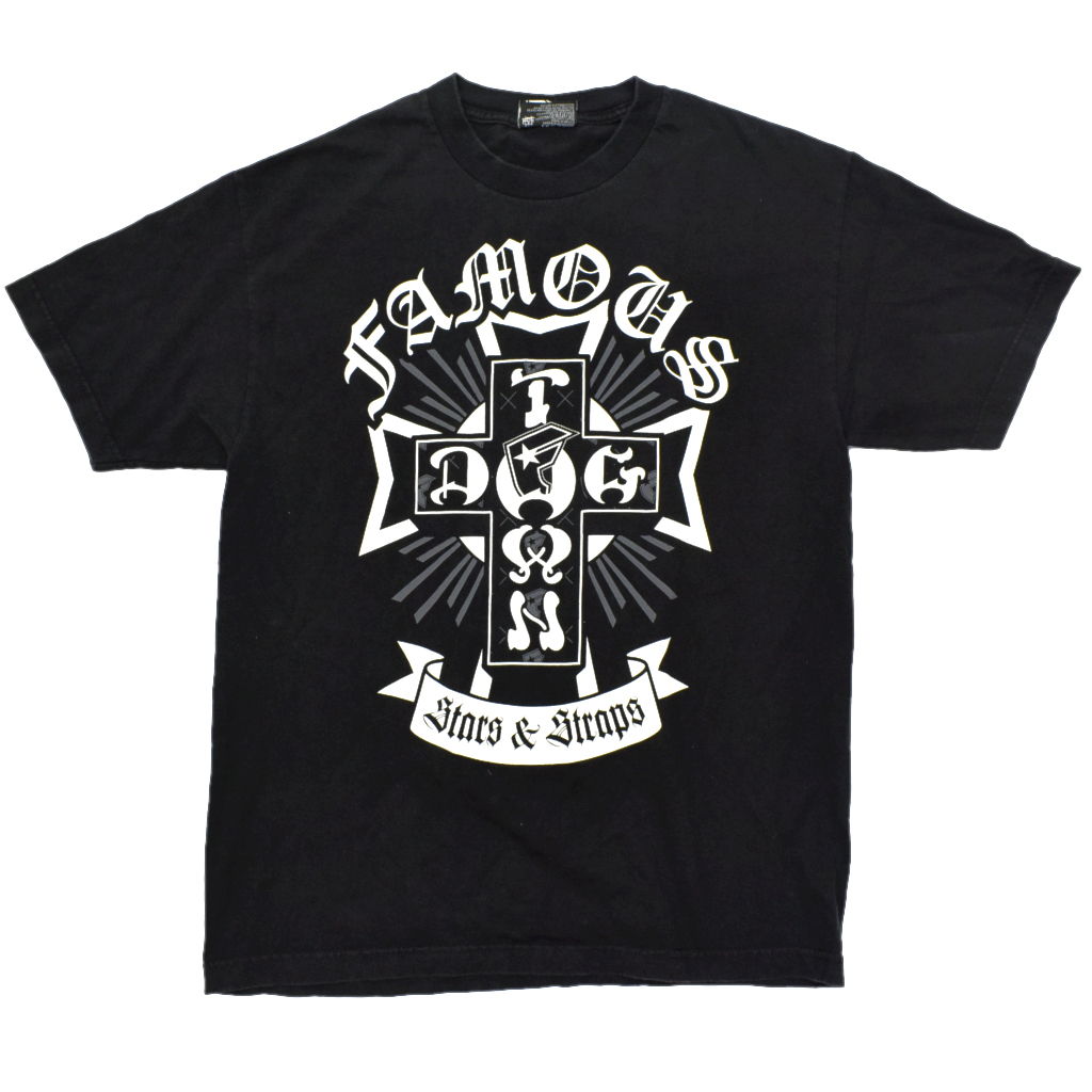 希少 Famous Stars and Straps × dog town コラボ Tシャツ 黒 希少 Famous Stars and Straps × dog town コラボ Tシャツ 黒