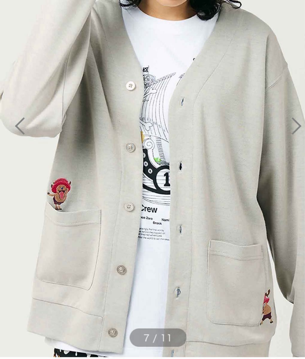 ONE PIECE 新品M グラニフ チョッパー カーディガン カーデ 青っ ONE PIECE 新品M グラニフ チョッパー カーディガン カーデ 青っ