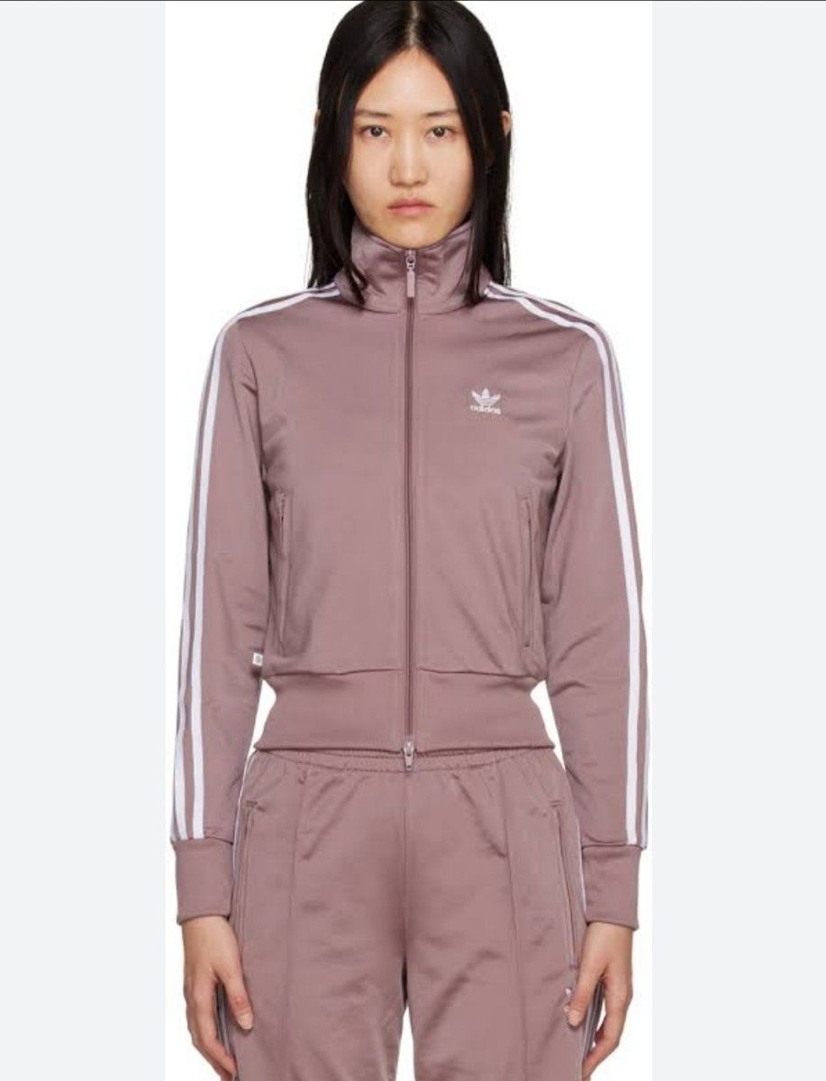 adidas 薄紫 ファイヤーバード 襟高 トラックトップ ジャージ adidas 薄紫 ファイヤーバード 襟高 トラックトップ ジャージ