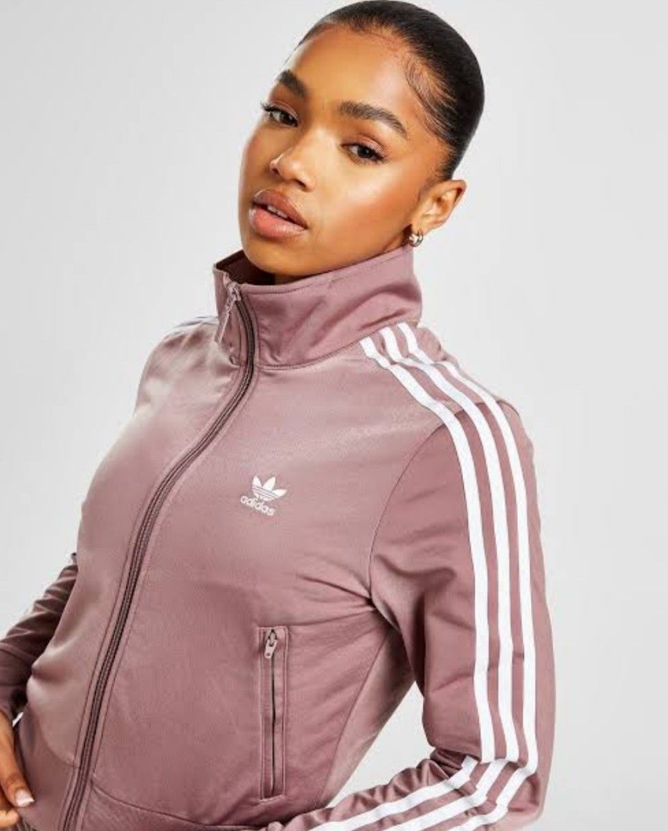 adidas 薄紫 ファイヤーバード 襟高 トラックトップ ジャージ adidas 薄紫 ファイヤーバード 襟高 トラックトップ ジャージ