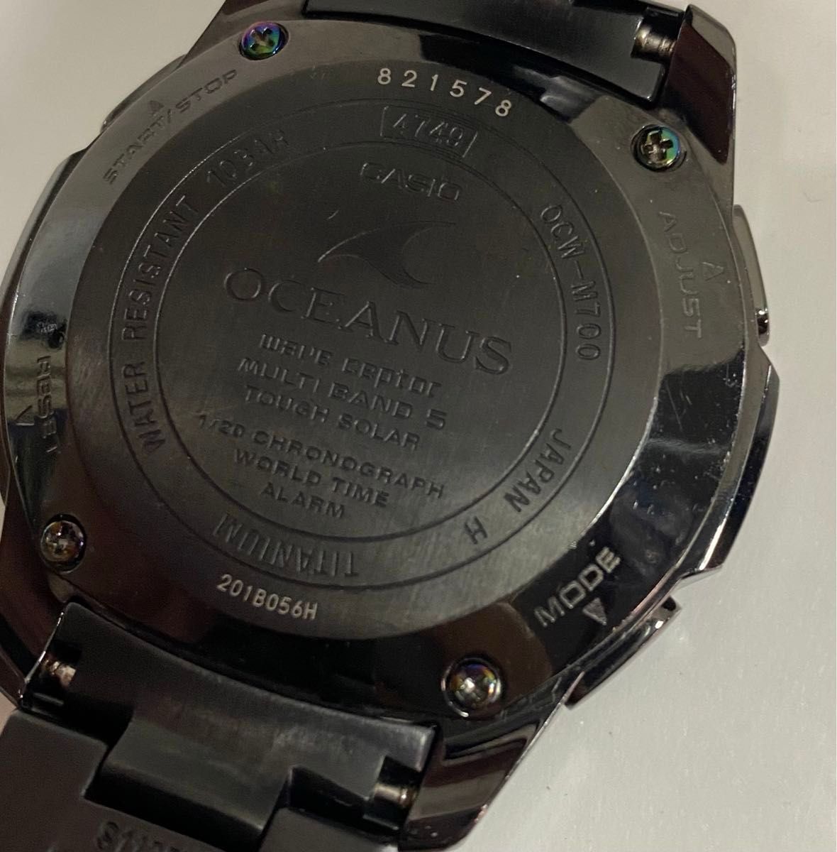 タイトグラフ付 CASIO・OCEANUS・OCW-M700・ブラック・電波 タイトグラフ付 CASIO・OCEANUS・OCW-M700・ブラック・電波