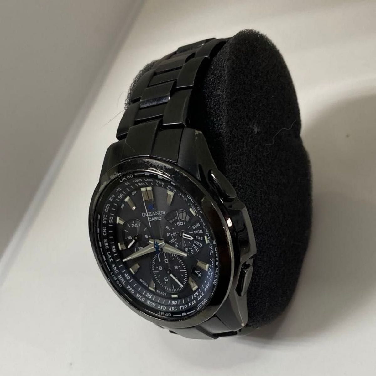 タイトグラフ付 CASIO・OCEANUS・OCW-M700・ブラック・電波 タイトグラフ付 CASIO・OCEANUS・OCW-M700・ブラック・電波