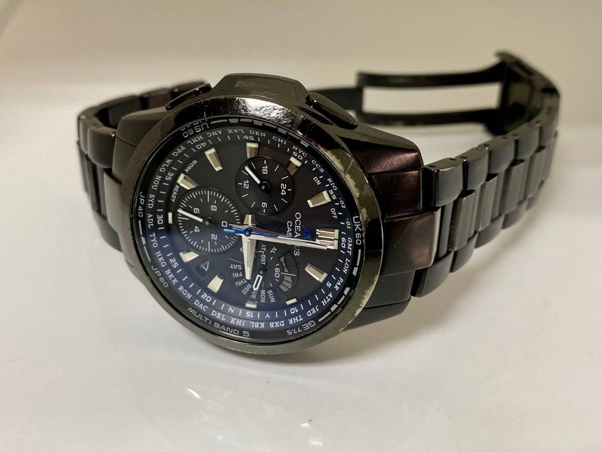 タイトグラフ付 CASIO・OCEANUS・OCW-M700・ブラック・電波 タイトグラフ付 CASIO・OCEANUS・OCW-M700・ブラック・電波