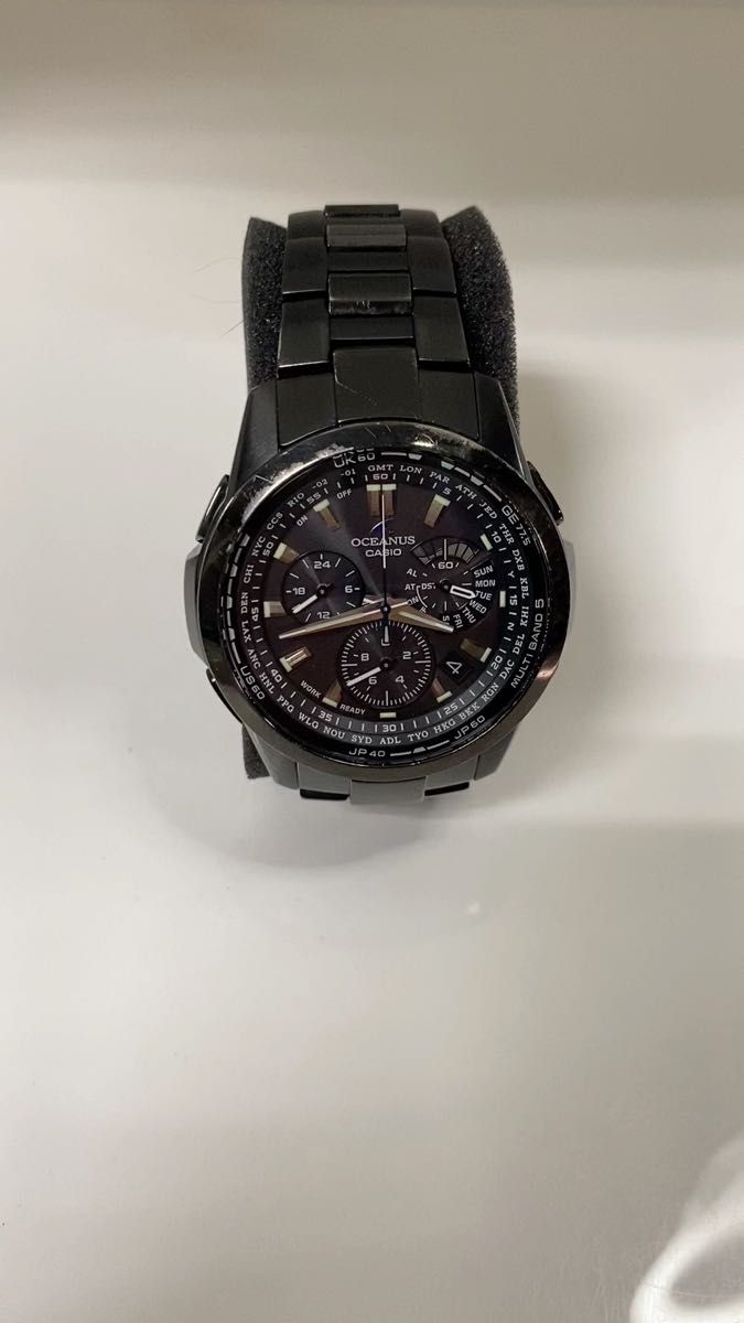 タイトグラフ付 CASIO・OCEANUS・OCW-M700・ブラック・電波 タイトグラフ付 CASIO・OCEANUS・OCW-M700・ブラック・電波