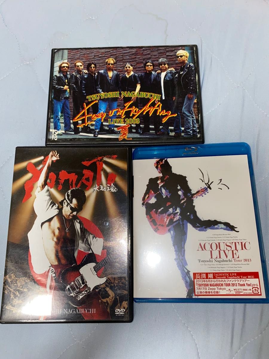 長渕剛 LIVE DVD&Blurayの3枚セットです(ω)