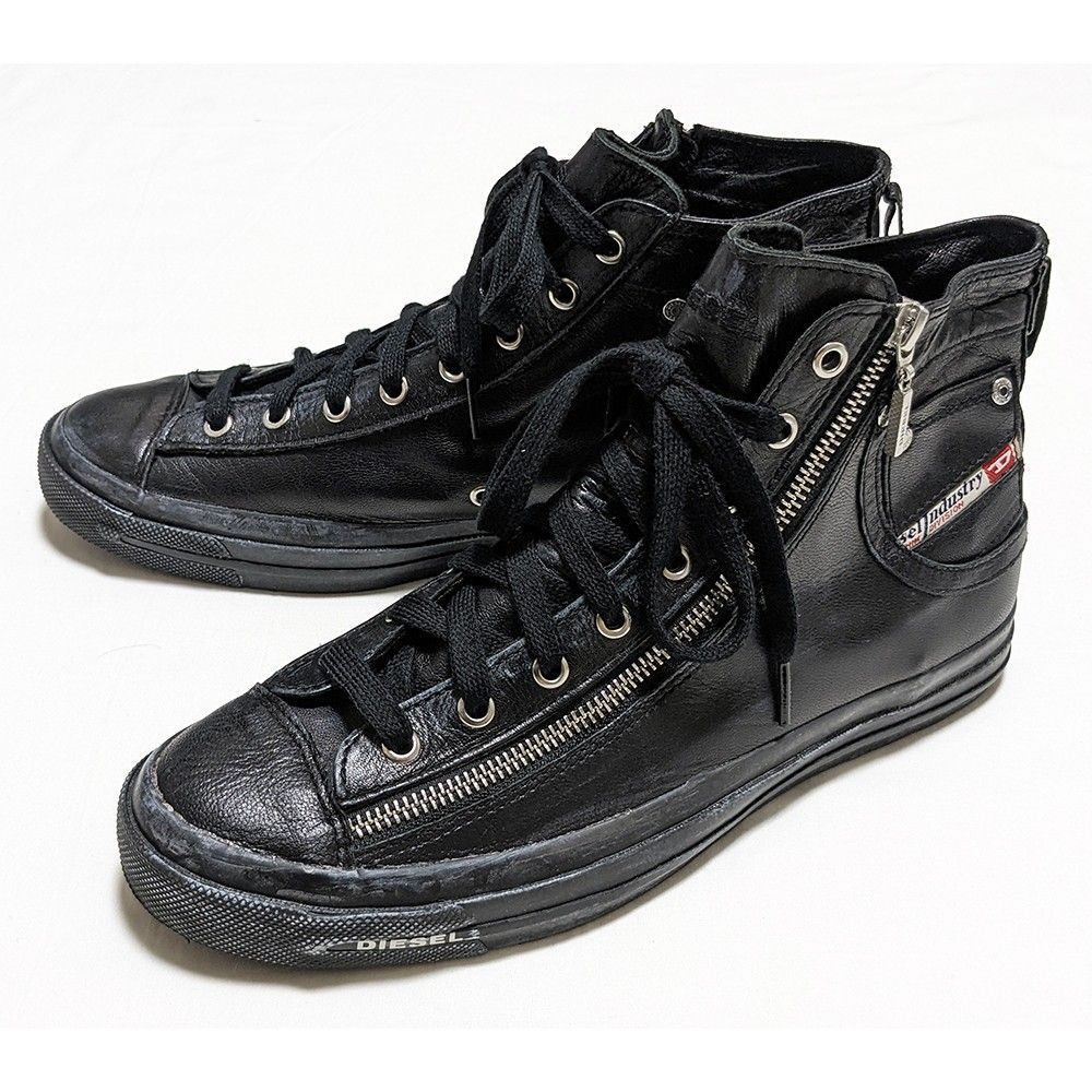 DIESEL MAGNETE EXPO- ZIP ジップハイカットスニーカー JPN27 美 DIESEL MAGNETE EXPO- ZIP ジップハイカットスニーカー JPN27 美