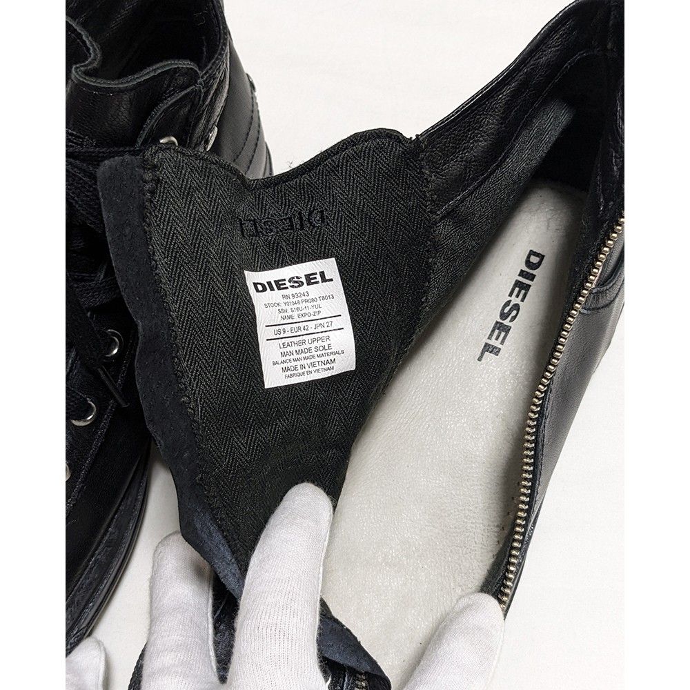 DIESEL MAGNETE EXPO- ZIP ジップハイカットスニーカー JPN27 美 DIESEL MAGNETE EXPO- ZIP ジップハイカットスニーカー JPN27 美