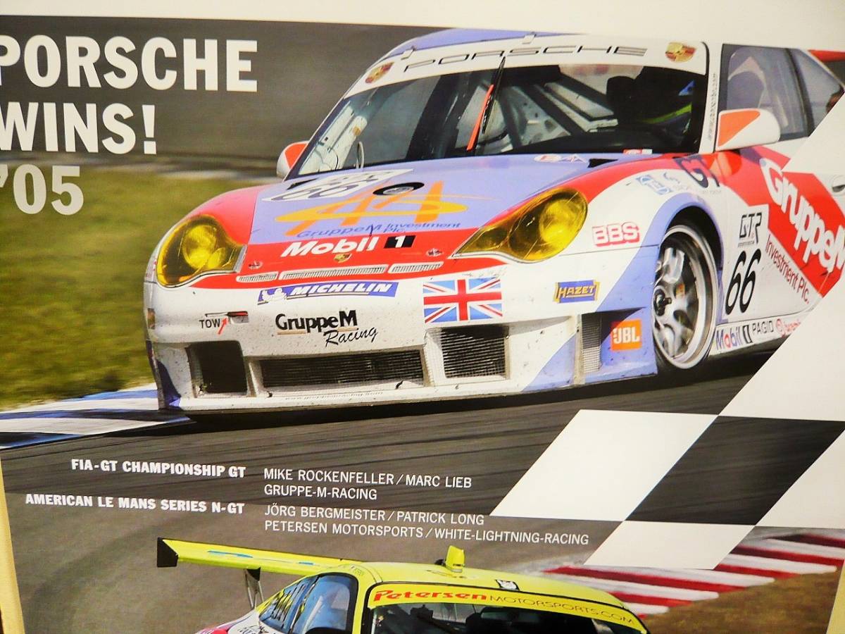 2005y ポルシェモータースポーツ純正 911GT3RSRポスター（新品）_画像2