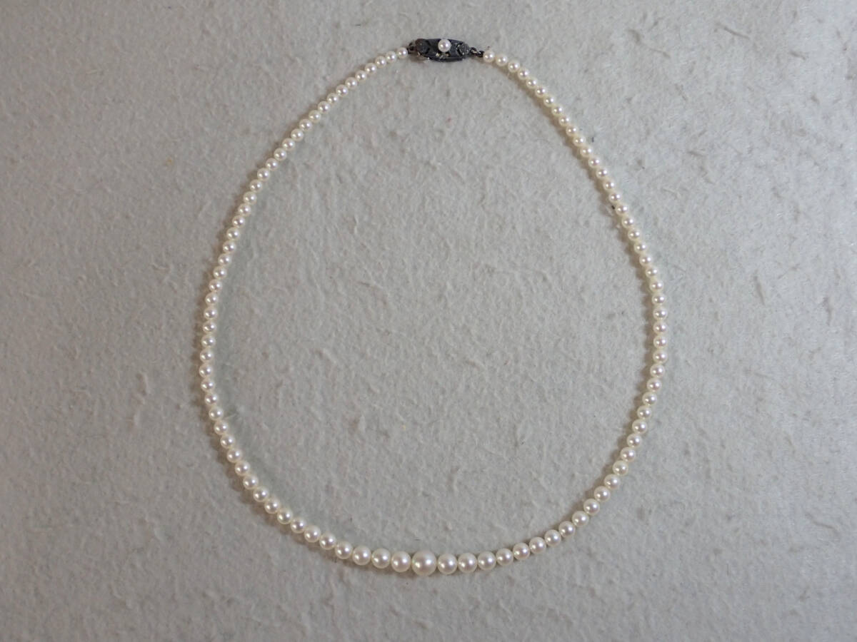 6* Akoya pearl ( Mikimoto pearl ) 3.6mm~7.3mm 14.5g case attaching 