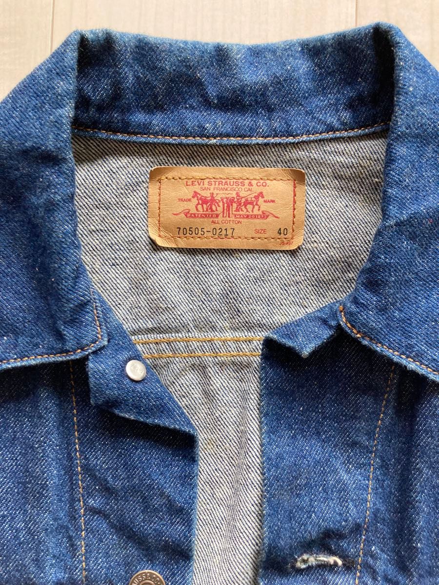 リーバイス Levis 70505-0217 デニムジャケット サイズ40|Yahoo リーバイス Levis 70505-0217 デニムジャケット サイズ40|Yahoo