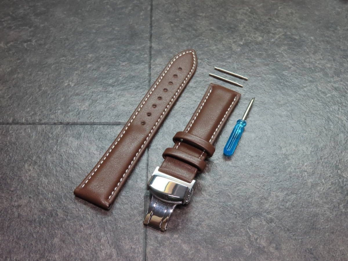 ハミルトン 純正革ベルト 20mm ダークブラウン HAMILTON ベルト 20mm ダークブラウン 未使用(【楽天市場