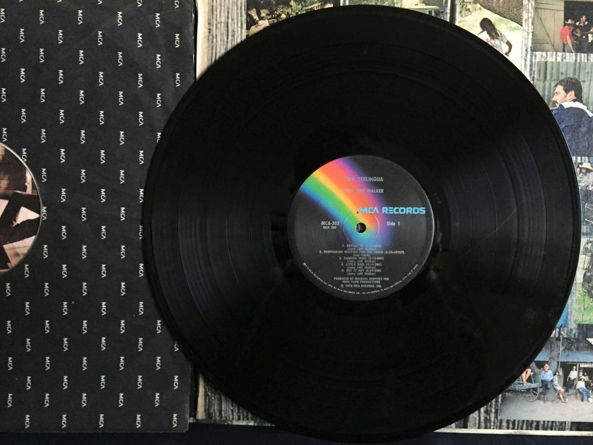 中古 米盤 MCA RECORDS Wジャケット LP JERRY JEFF WALKER ／ VIVA TERLINGUA ! MCA-382_画像7
