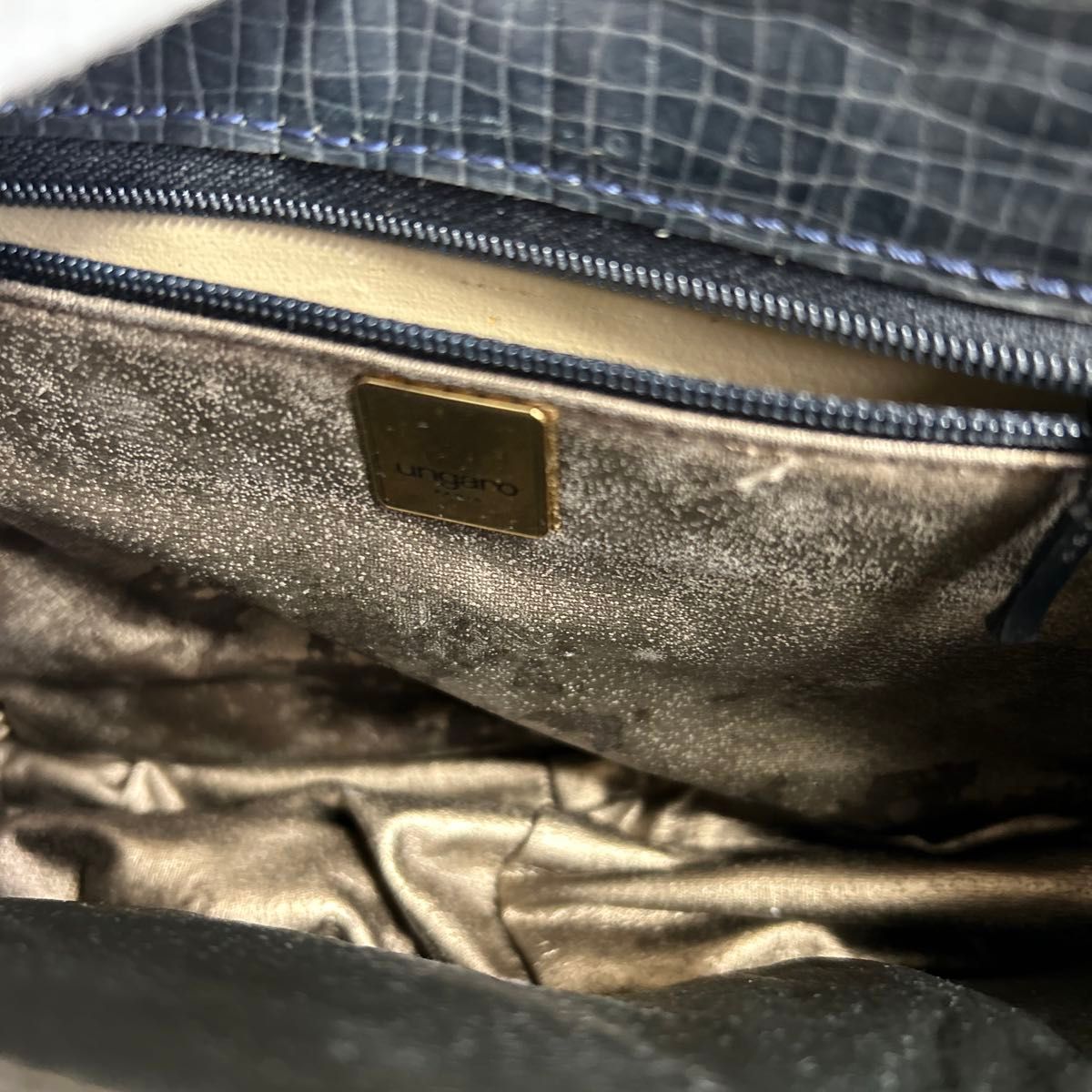 ウンガロ ハンドバッグ レザー ゴールド金具 ブラック|Yahoo ウンガロ ハンドバッグ レザー ゴールド金具 ブラック|Yahoo