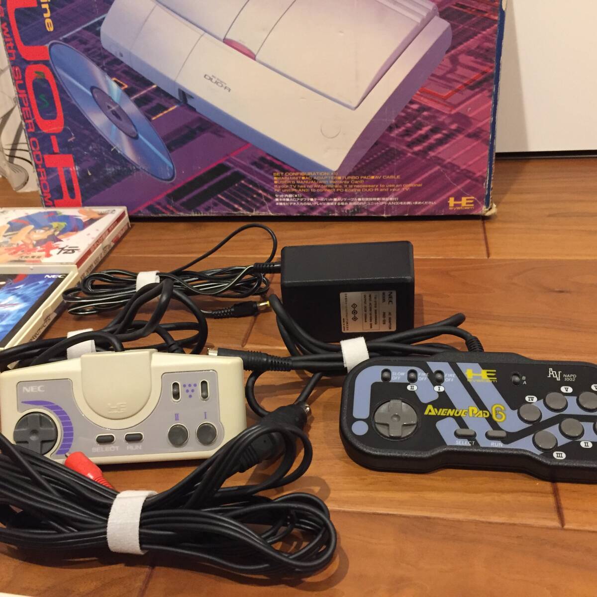 [ game machine body * soft 8 pcs set ]PC engine DUO-R body * accessory beautiful goods Street Fighter 2eg The il 2 Tengai Makyou R-type etc. 