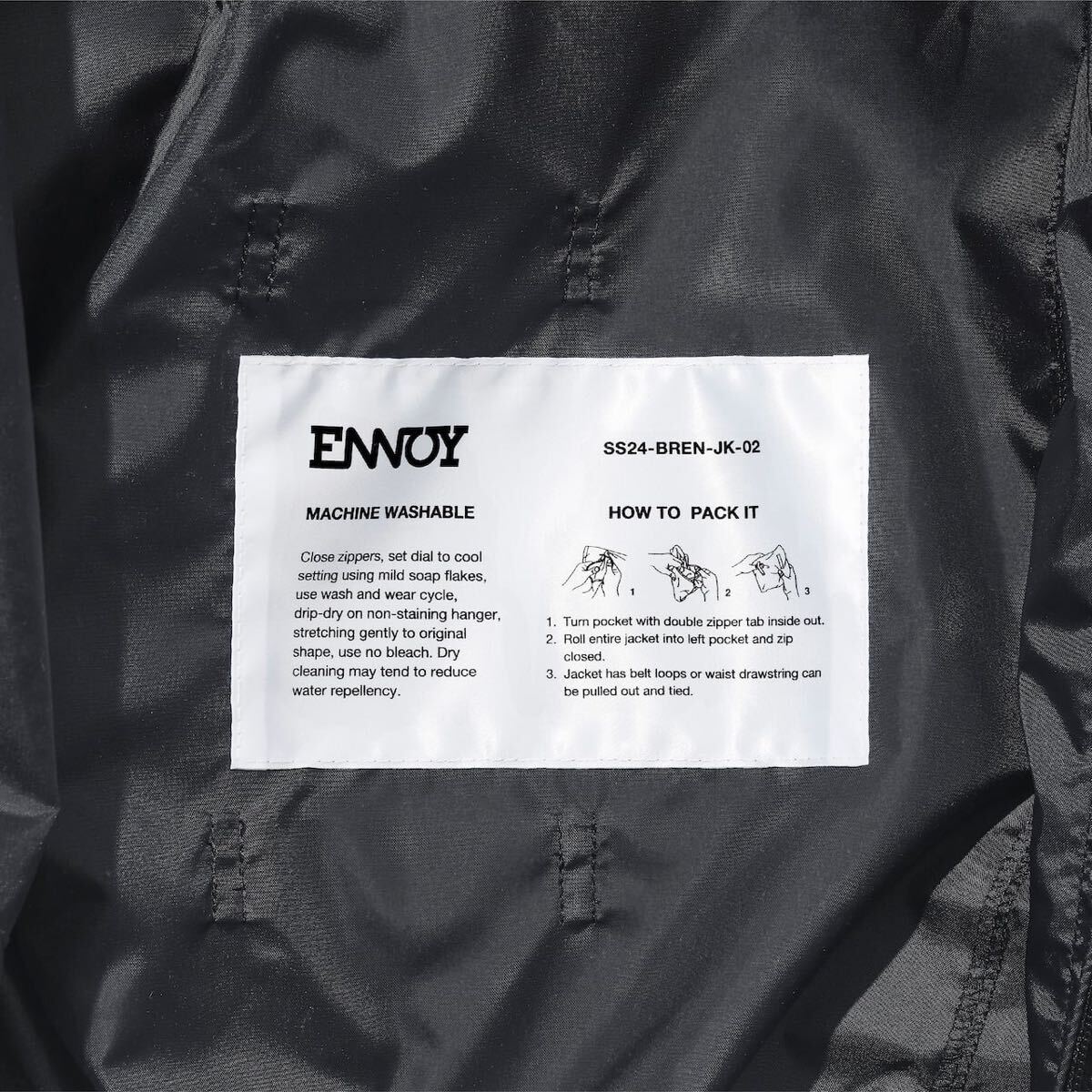 送料無料 ENNOY PACKABLE NYLON JACKET BLACK L エンノイ 送料無料 ENNOY PACKABLE NYLON JACKET BLACK L エンノイ