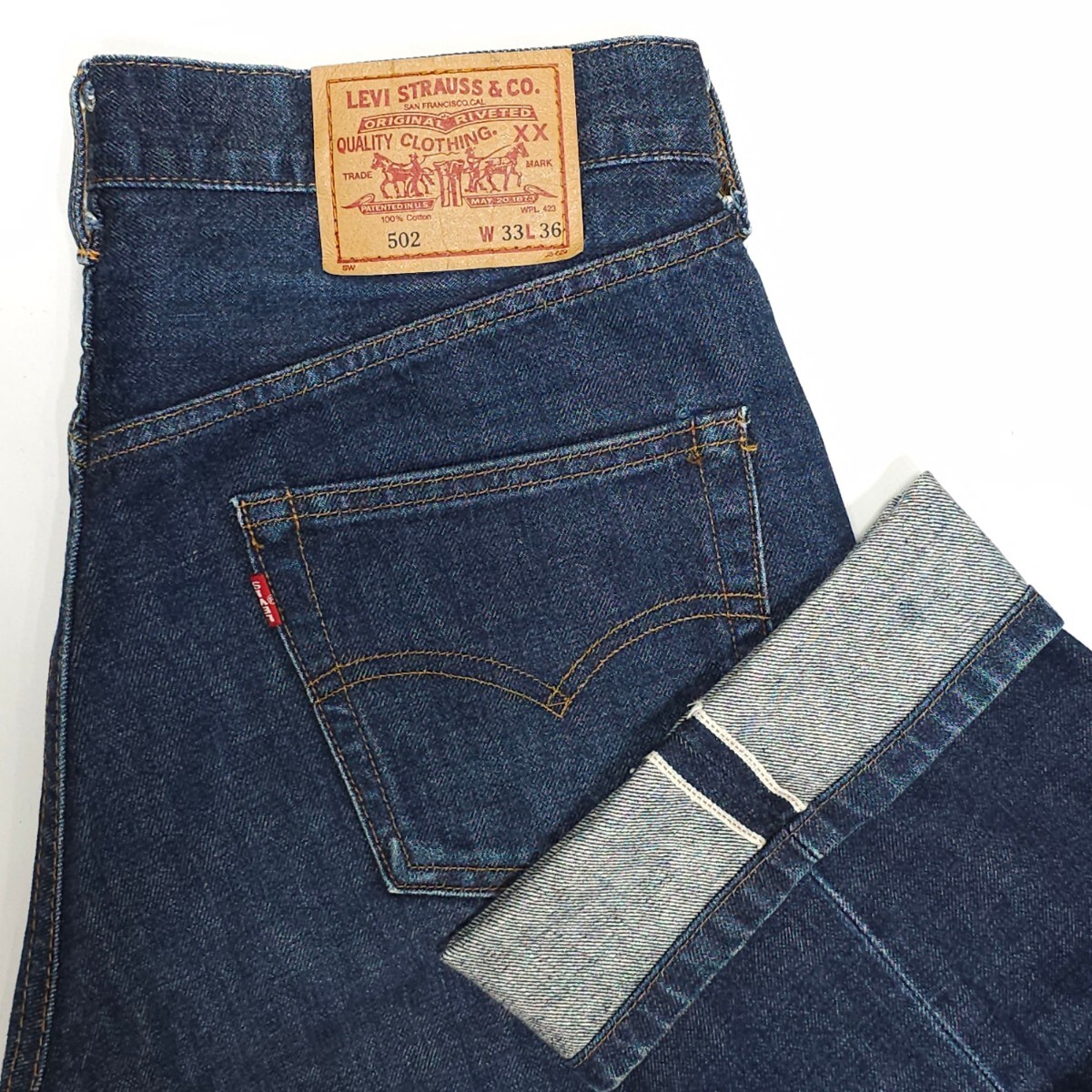 濃紺Levi'sリーバイス 502XXジーンズW33ヴィンテージ復刻 濃紺Levi'sリーバイス 502XXジーンズW33ヴィンテージ復刻