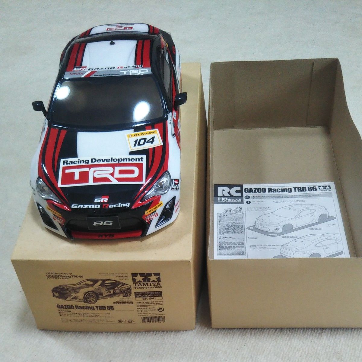 タミヤ 1/10 RCカースペアパーツ トヨタ86 GAZOO Racing TRD86 タミヤ 1/10 RCカースペアパーツ トヨタ86 GAZOO Racing TRD86