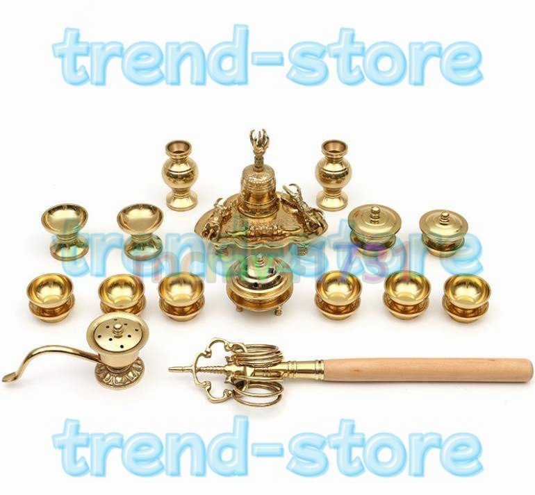 密教法具☆全20種 一面器 六器一組 仏器一対 華 密教法具☆全20種 一面器 六器一組 仏器一対 華
