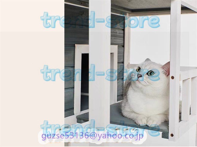 注目新作☆猫の別荘 猫ベッド キャットハウス 実木 多機能 簡約 注目新作☆猫の別荘 猫ベッド キャットハウス 実木 多機能 簡約
