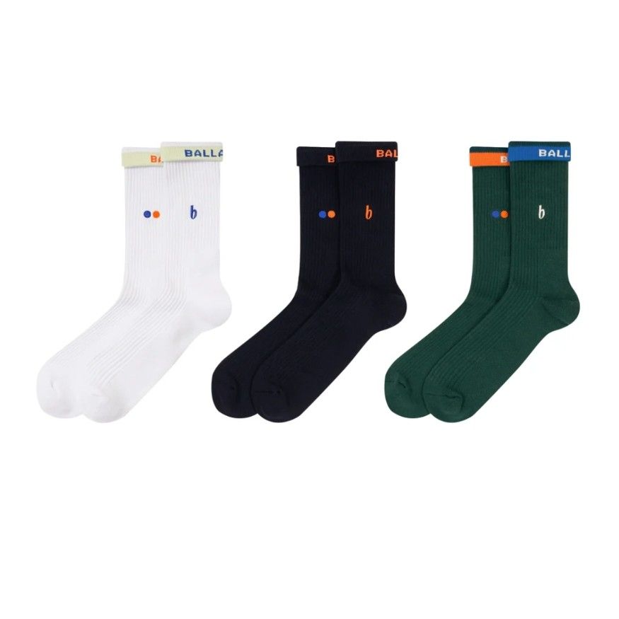ballaholic ボーラホリック 靴下 3足セット W Face 3-Pack Socks ballaholic ボーラホリック 靴下 3足セット W Face 3-Pack Socks
