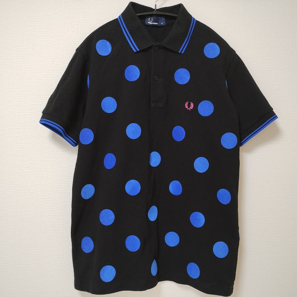 FRED PERRYフレッドペリー/ 半袖 ポロシャツ ロゴ 極美品 FRED PERRY フレッドペリー ポロシャツ 半袖 水玉 ドット