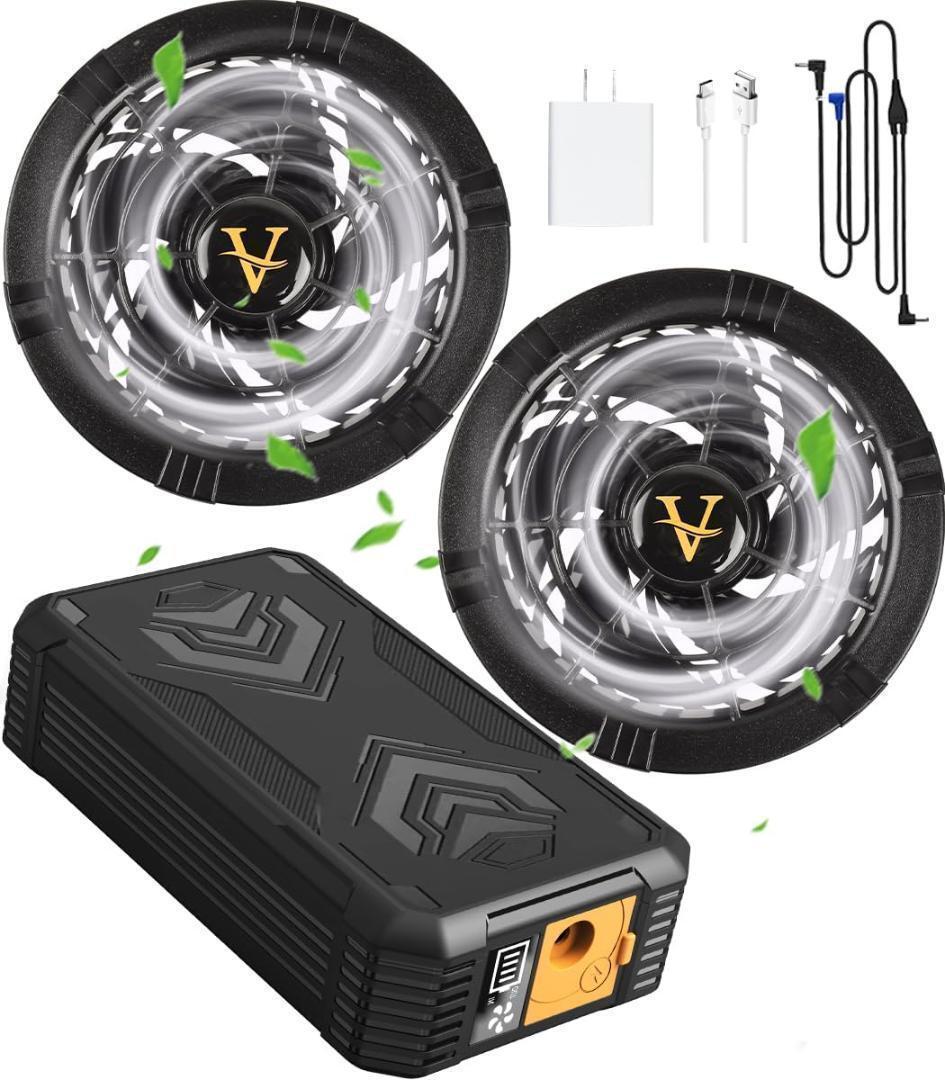 空調服 30V ファンバッテリーセット 30000mAh 美品 2639-83-60】30V超高出力 空調作業服 ファンバッテリー セット