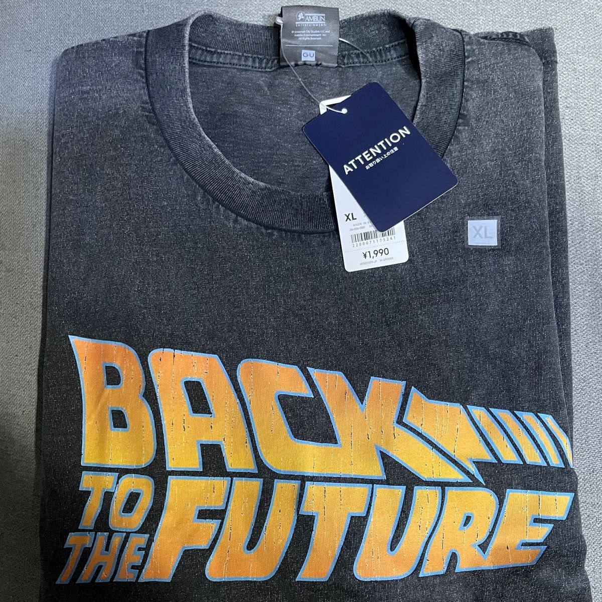 GU/ムービーTシャツ/グラフィックT/バックトゥザフューチャー/XL GU/ムービーTシャツ/グラフィックT/バックトゥザフューチャー/XL
