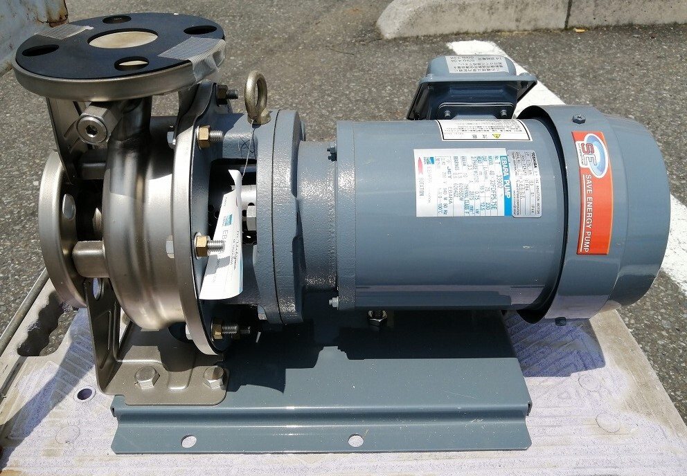 ■未使用 動作未確認 EBARA 0.75kW エバラポンプ FDP型 ステンレス製 渦巻ポンプ 50Hz 口径40 × 32mm 40×32FDFP5.75E