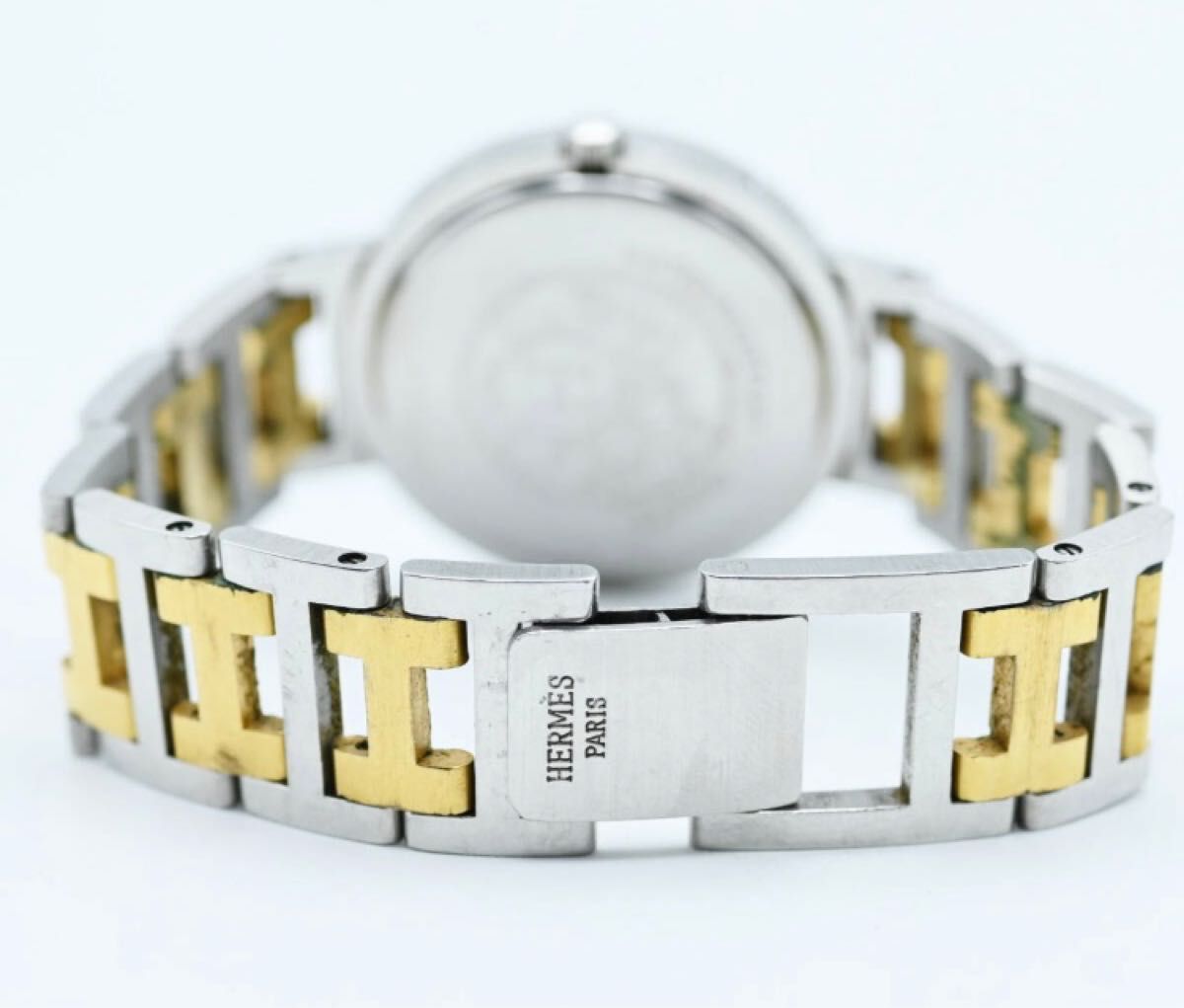 HERMES エルメス クリッパー デイト SS/GP クオーツ 希少メンズ HERMES エルメス クリッパー デイト SS/GP クオーツ 希少メンズ