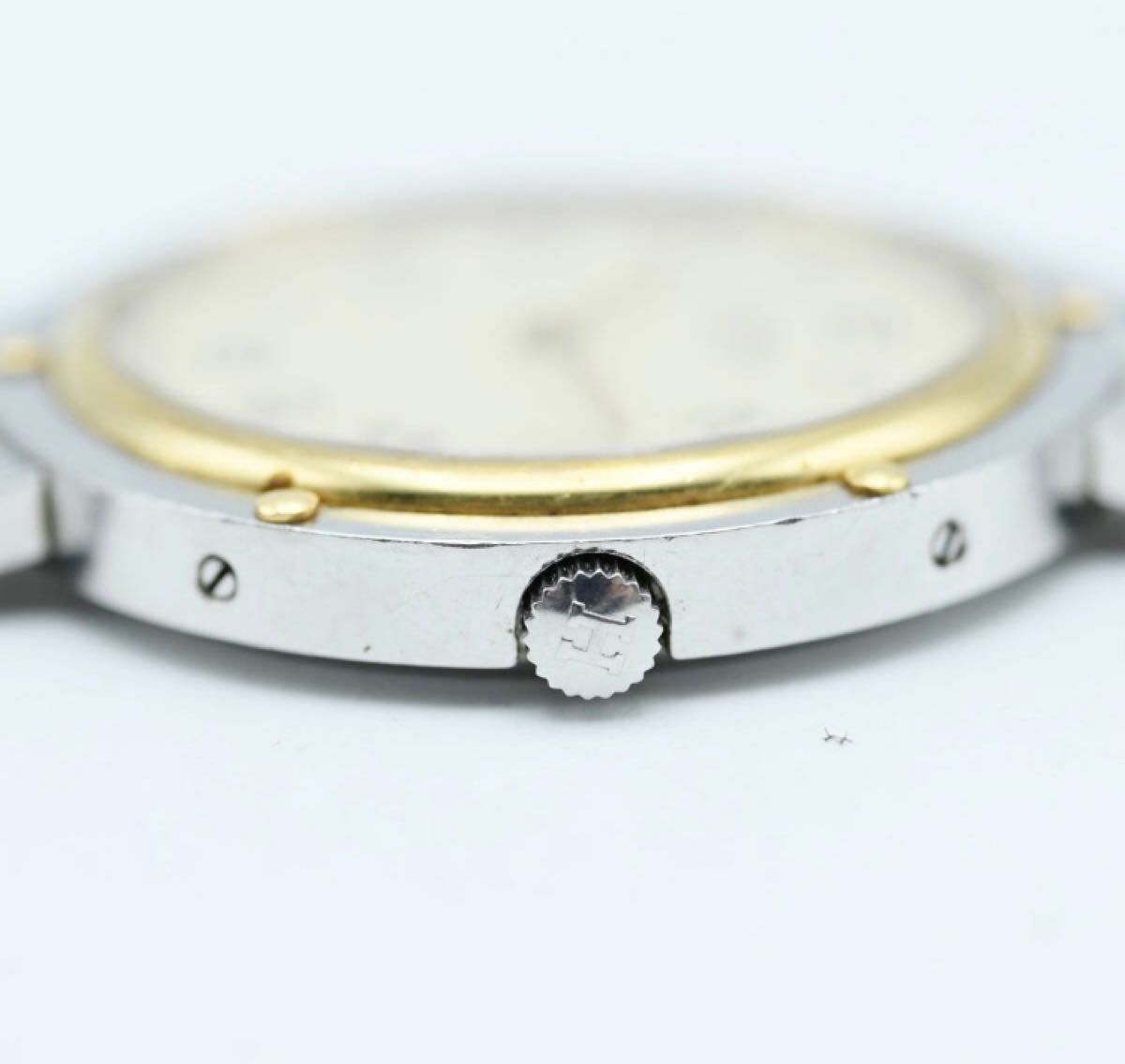 HERMES エルメス クリッパー デイト SS/GP クオーツ 希少メンズ HERMES エルメス クリッパー デイト SS/GP クオーツ 希少メンズ