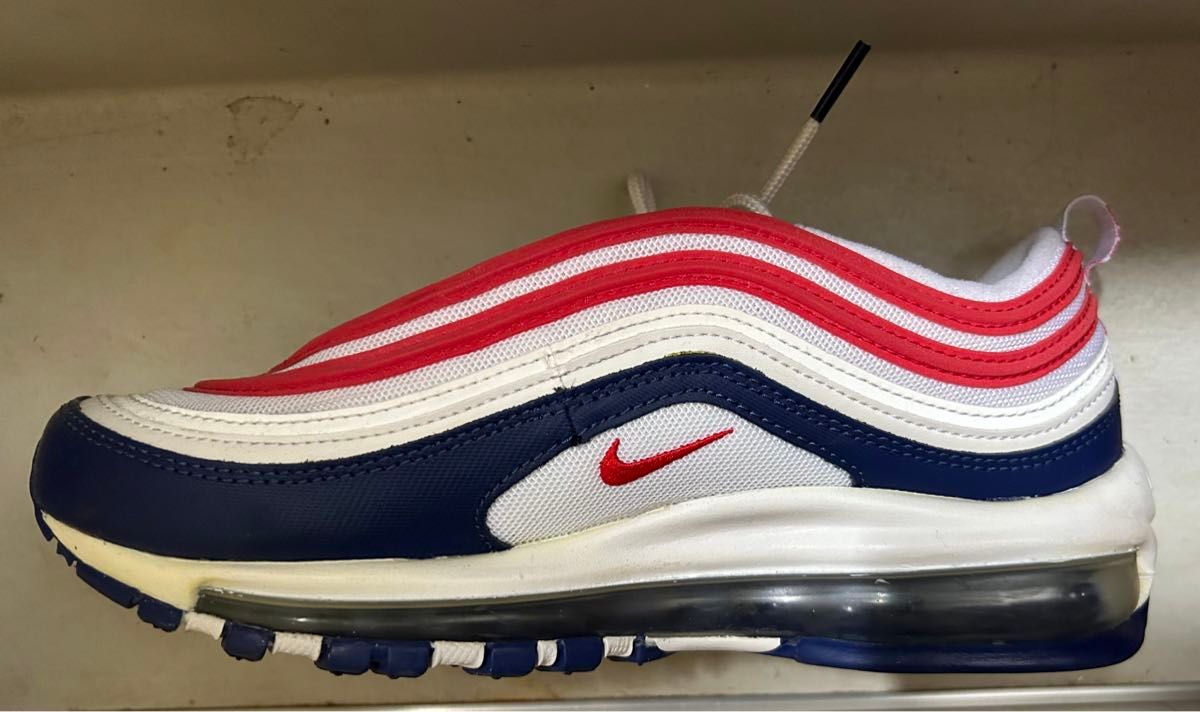 美品】NIKE エアマックス97 トリコロール 24 5センチ|Yahoo 美品】NIKE エアマックス97 トリコロール 24 5センチ|Yahoo