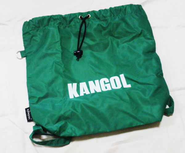 [KANGOL/ нейлон сумка ] рюкзак Kangol мешочек Vintage 90*s 90 годы Old school сделано в Японии 