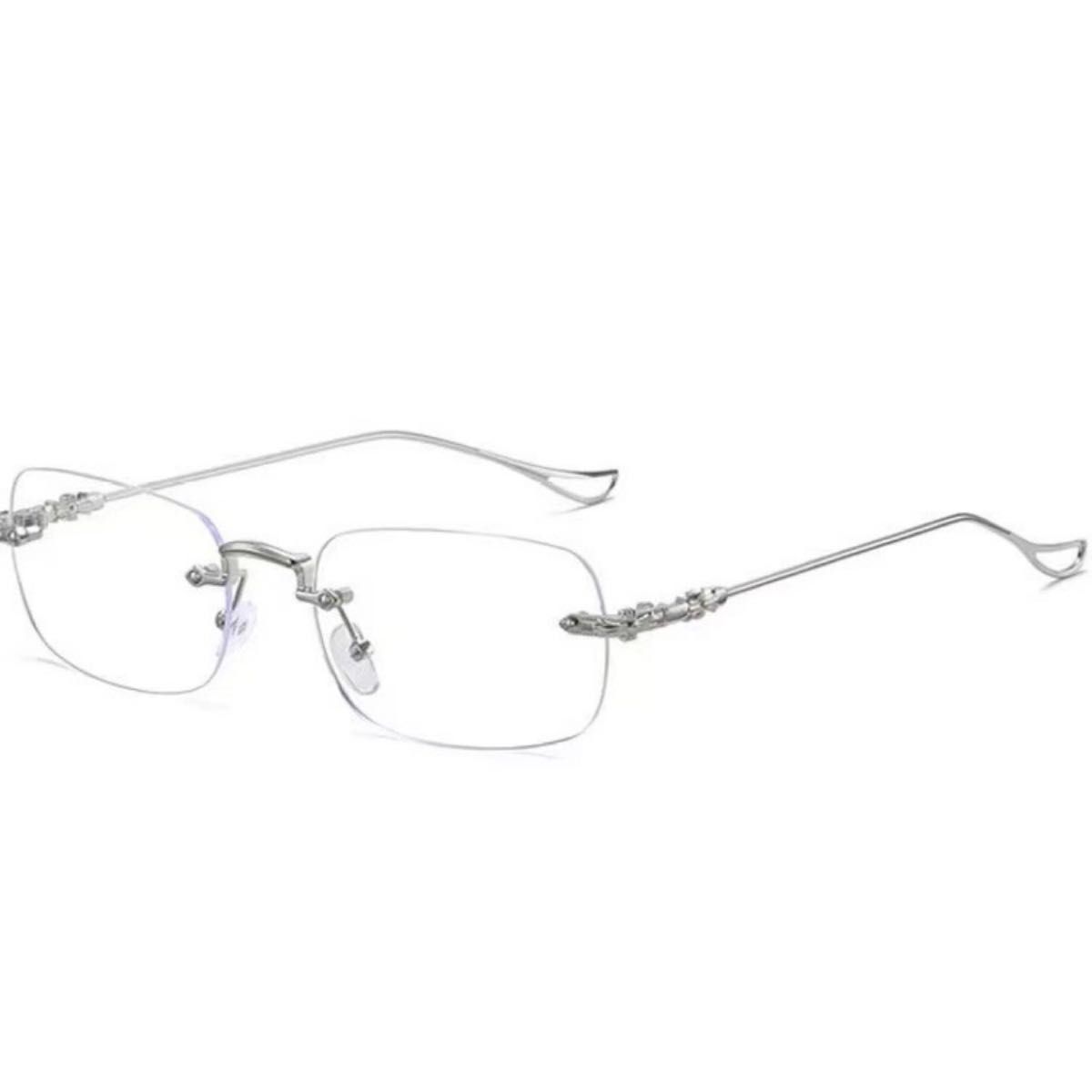 メンズ リムレスメガネ 眼鏡 サングラス クリアレンズ スクエア メンズ リムレスメガネ 眼鏡 サングラス クリアレンズ スクエア